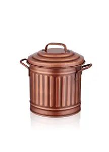 Rozi Copper Countertop Waste Basket (4 Litres)