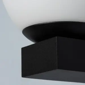 Spa Matt Black Wired LED Bathroom wall light