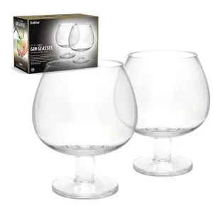 CKB Fishbowl Set of 2 Gin Cocktail Vodka Glass 600ml Gift Set