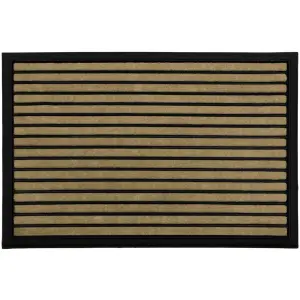 1 x Striped Non-Slip Super Absorbent 40x60cm Scraper Doormats For Dirt & Mud With Rubber Backing