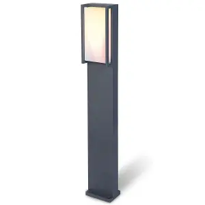 MARLA - CGC Dark Grey RGB Rectangular LED Post Light