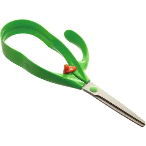 Spring Loaded Scissors - Easy Grip Self Opening Mobility Aid Scissor for Weak or Arthritic Hands - Measure L21cm