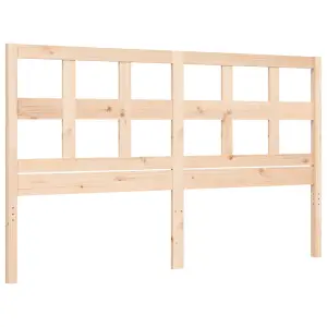 Berkfield Bed Frame with Headboard 160x200 cm Solid Wood