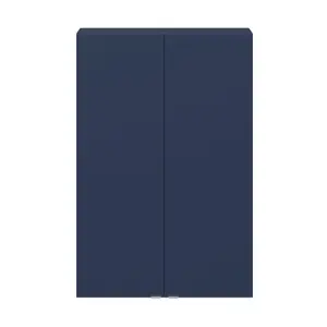 GoodHome Imandra Matt Blue Double Wall cabinet (W)600mm (H)900mm