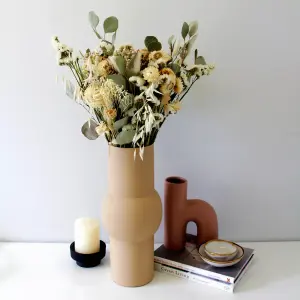 Fantasia Dried Flower Bouquet - Neutral Tones - 50cm in Height - For Home Décor - Flower Arranging