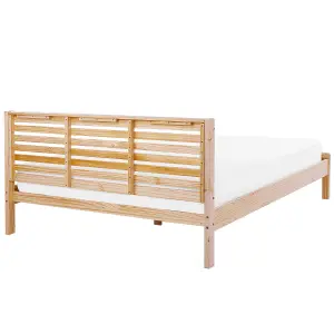 Wooden EU Super King Size Bed Light CARNAC