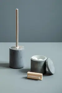 Maison by Premier Dark Grey Marble Toilet Brush