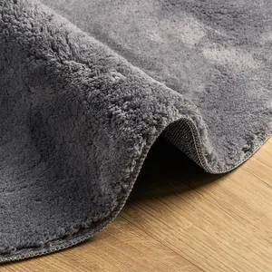 Rug HUARTE Short Pile Soft and Washable Anthracite 200 cm