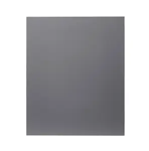 GoodHome Stevia Gloss anthracite Slab Tall appliance Cabinet door (W)600mm (H)723mm (T)18mm