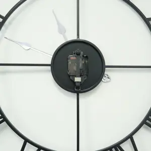 76cm x 76cm Large Roman Iron Wall Clock