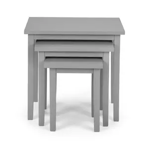 Elvina 3 Piece Nest of Tables Grey