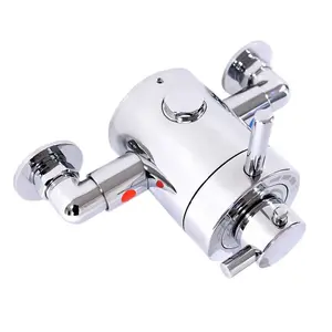 Thermostatic Concentric Exposed Shower Mixer + Riser Rail 135mm to 150mm Centres