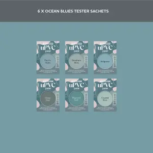 Rust-Oleum Mid Blue Matt uPVC Paint Tester Samples - 10ml