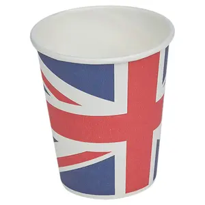 URBNLIVING 250ml 50Pcs Disposable Paper Cups Sports Drinks Tableware Party