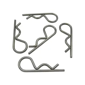 4MM Stainless Steel R Clips x5 (Beta Retaining Pins)