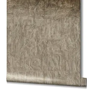 Galerie Earth Collection Brown Textured Bark Sheen Wallpaper Roll