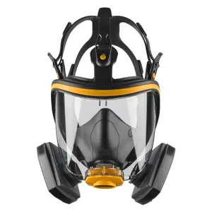 Dewalt Medium A2P3 Full Face Protection Dust Mask Respirator + Extra Filters