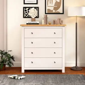 Maggiori 4 Drawer Chest of Drawers Chrome Knob