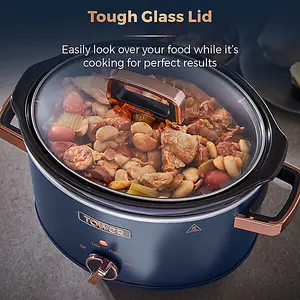 Tower Cavaletto 3.5 Litre Slow Cooker Midnight Blue