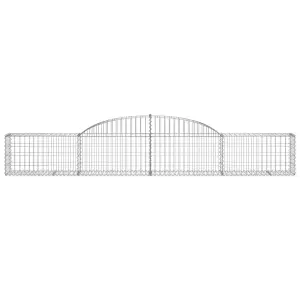 Berkfield Arched Gabion Baskets 13 pcs 300x30x40/60 cm Galvanised Iron