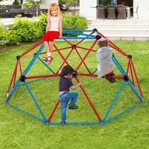 Costway 6FT Dome Climber Climbing Frame Geometric Climbing Dome Kids Toddlers Garden Gym