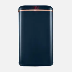 Cavaletto Steel Open Rubbish Bin - 58L Midnight Blue / Rose Gold