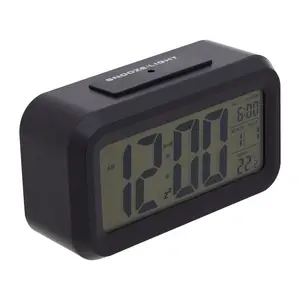 Digital Electric Alarm Tabletop Clock Black