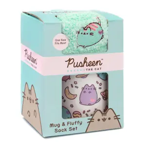 Pusheen Womens/Ladies Mug And Sock Set Multicoloured (One Size)