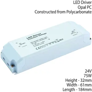 24V DC 75W Constant LED Driver / Transformer Low Voltage Light Power Converter