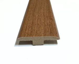 Laminate Wood Flooring MDF T Bar Threshold Trim 0.9m Length - Chicago Oak