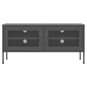 Berkfield TV Cabinet Anthracite 105x35x50 cm Steel