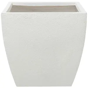 Plant Pot Fibre Clay White 53 x 53 x 51 cm ORICOS