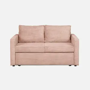 Sofi Two Seater Sofa Bed with Storage - Pink