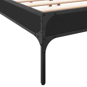 Berkfield Bed Frame without Mattress Black 120x200 cm