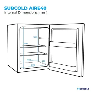 Subcold Aire40 LED Mini Fridge White