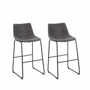 Mateyka 69cm Bar Stool (Set of 2) Grey