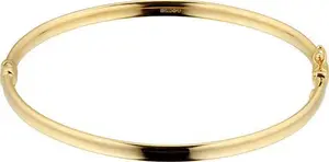 Goldsmiths 9Ct Yellow Gold Hinged Bangle - Goldsmiths Bracelets