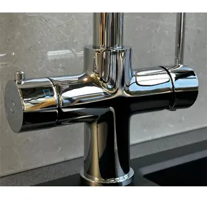 Liquida HT43CH 4 in 1 Chrome Instant Boiling Water Kitchen Tap