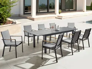 Garden Table Synthetic Material Dark Grey SKALOMA