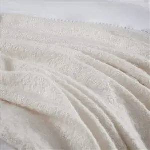 DUSK Mohair Style Sofa Throw 1.5m X 2m - Off White