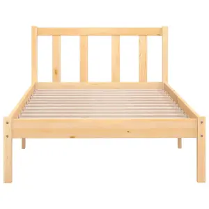 Berkfield Bed Frame Solid Wood Pine 90x190 cm Single