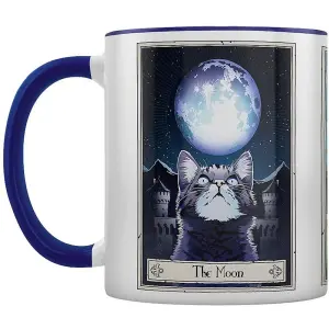 Deadly Tarot The Moon The Sun And The Star Felis Mug White/Blue (One Size)