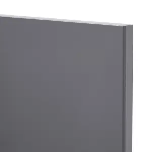 GoodHome Stevia Gloss anthracite Slab Appliance Cabinet door (W)600mm (H)453mm (T)18mm