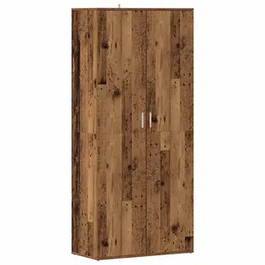 Berkfield Shoe Cabinet Old Wood 80x39x178 cm Engineered Wood