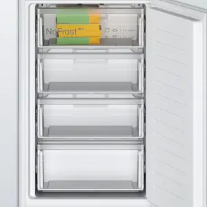 Bosch KIN85NSF0G Serie 2 50:50 Integrated Frost free Fridge freezer - White