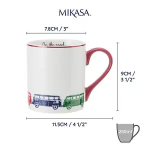 Mikasa Camper Van 280ml Straight-Sided Mug