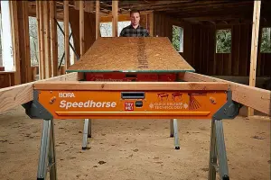 BORA PORTAMATE Speedhorse Quick Deploy 1500lb 680kg Capacity Sawhorse Trestles