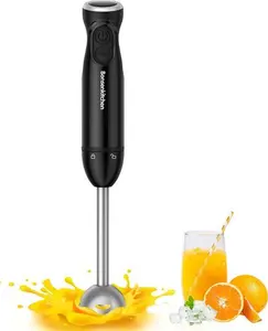 Bonsenkitchen Hand Blender, 12 Speeds Immersion Blender Handheld, Stick Blender Electric With Stainless Steel Blade For Making Baby Food, Soups,