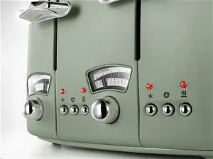 De'longhi CTO4.GR Argento Flora 4 Slice Toaster - Green