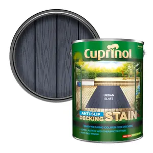 Cuprinol Anti-slip Urban slate Decking Wood stain, 5L